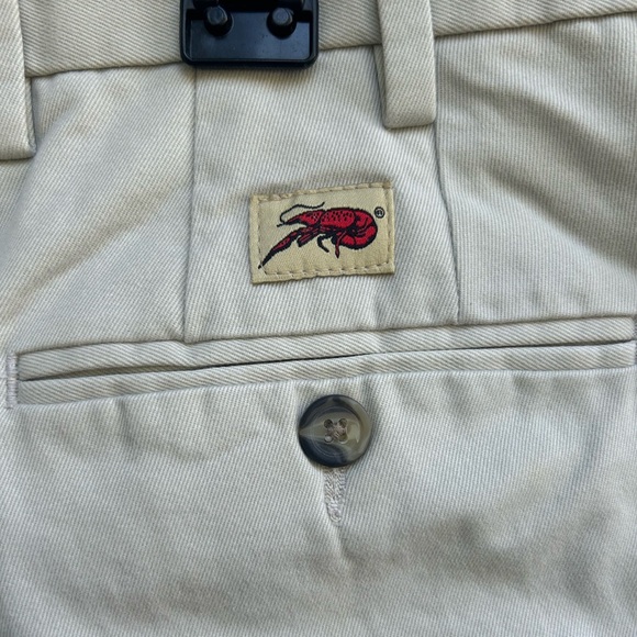 The Crawfish Chino by Perlis Mens Khaki Cotton Twill Flat Front Pants 38 x 32 C1 - Picture 2 of 7